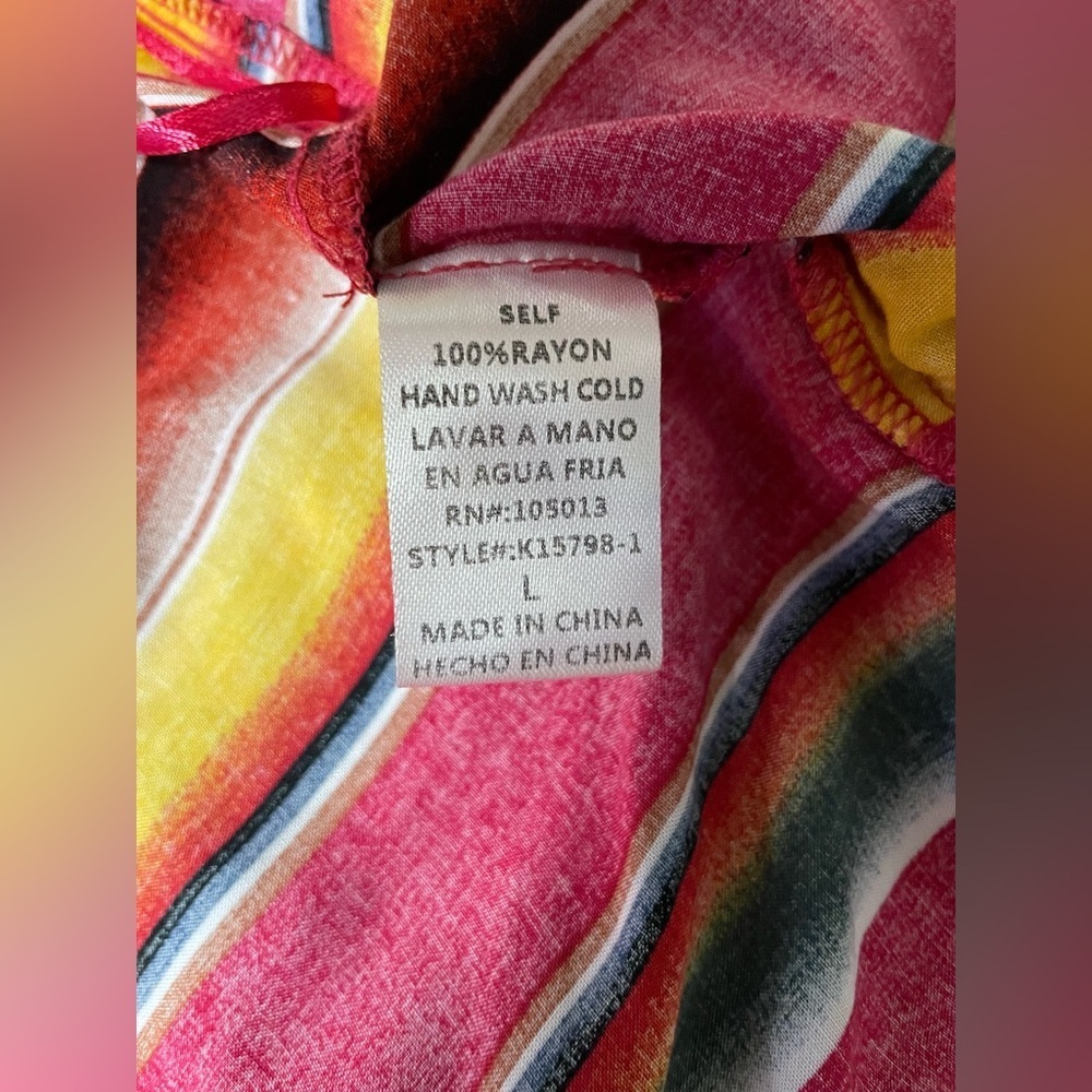 Andree By Unit Open Cardigan Western Boho Embroidery Size Large - Picture 12 of 12